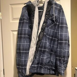 RedHead Navy Plaid Shirt Jacket